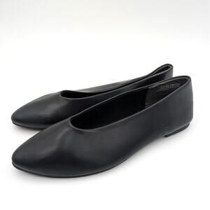 Seychelles Dreamer Pointed Toe Flat Shoes Slip-On Women's Black Size US7 EU38